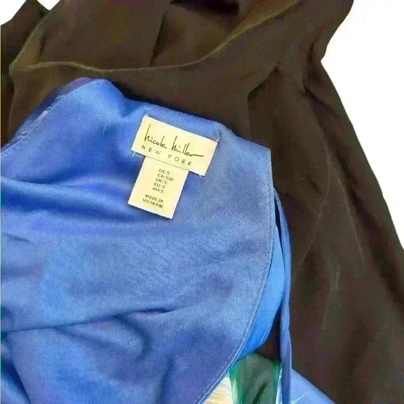 NICOLE MILLER NEW YORK Vibrant Maxi Dress 🦚 💙🩵💚💜 - Picture 8 of 8